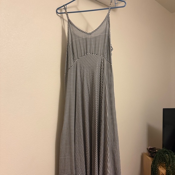 acacia swimwear Dresses & Skirts - Acacia Swimwear Black and White Striped Maxi Dress